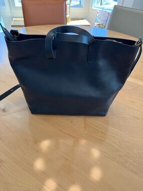 Madewell Black Leather Transport Crossbody